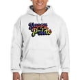 thumbnail image 1 of Happy Pride Bubblegum Banner Hoodie Men -Smartprints Designs, Male 4X-Large, 1 of 4