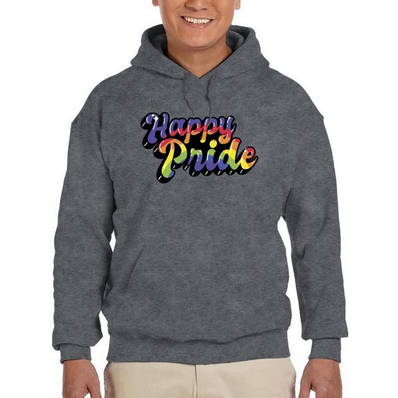 Happy Pride Bubblegum Banner Hoodie Men -Smartprints Designs, Male 5X-Large