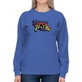thumbnail image 1 of Happy Pride Bubblegum Banner Sweatshirt Women -Smartprints Designs, Female 4X-Large, 1 of 4