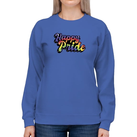 Happy Pride Bubblegum Banner Sweatshirt Women -Smartprints Designs, Female 4X-Large