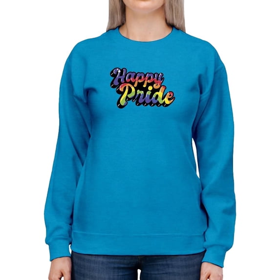 Happy Pride Bubblegum Banner Sweatshirt Women -Smartprints Designs, Female 5X-Large