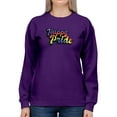 thumbnail image 1 of Happy Pride Bubblegum Banner Sweatshirt Women -Smartprints Designs, Female 5X-Large, 1 of 4
