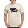 thumbnail image 1 of Happy Pride Bubblegum Text T-Shirt Men -Smartprints Designs, Male 4X-Large, 1 of 4