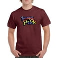 thumbnail image 1 of Happy Pride Bubblegum Text T-Shirt Men -Smartprints Designs, Male Medium, 1 of 4