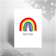 thumbnail image 1 of Happy Pride Card with Rainbow Design – Perfect Greeting Card for LGBTQ+ Celebrations – Blank Inside, Envelope Included, 1 of 2