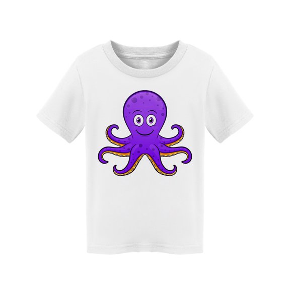Happy Purple Octopus T-Shirt Toddler -Image by Shutterstock,  3 Toddler