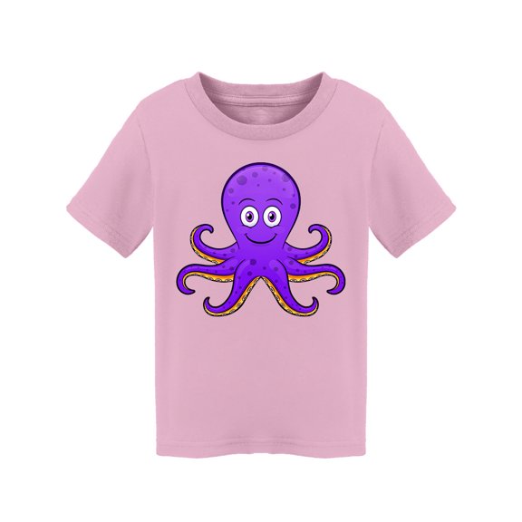 Happy Purple Octopus T-Shirt Toddler -Image by Shutterstock,  4 Toddler