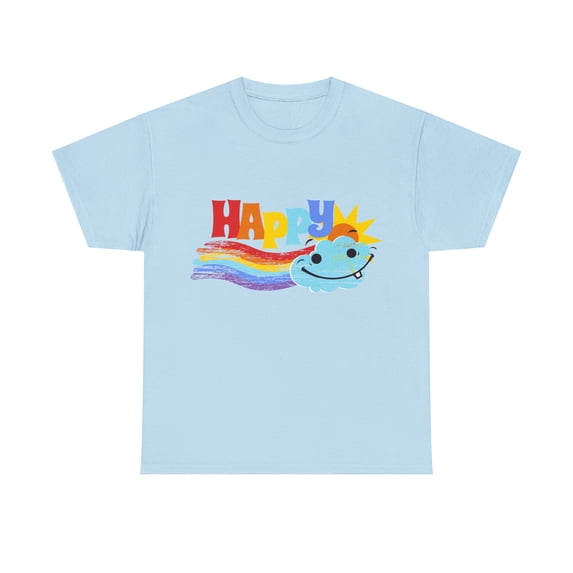 Happy Rainbow Unisex Heavy Cotton Tee