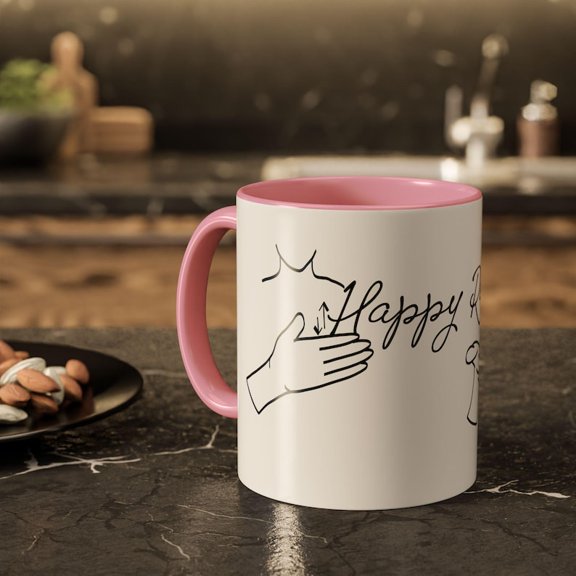 Happy Reading in A EngliS1H Colorful Interior Coffee Mug