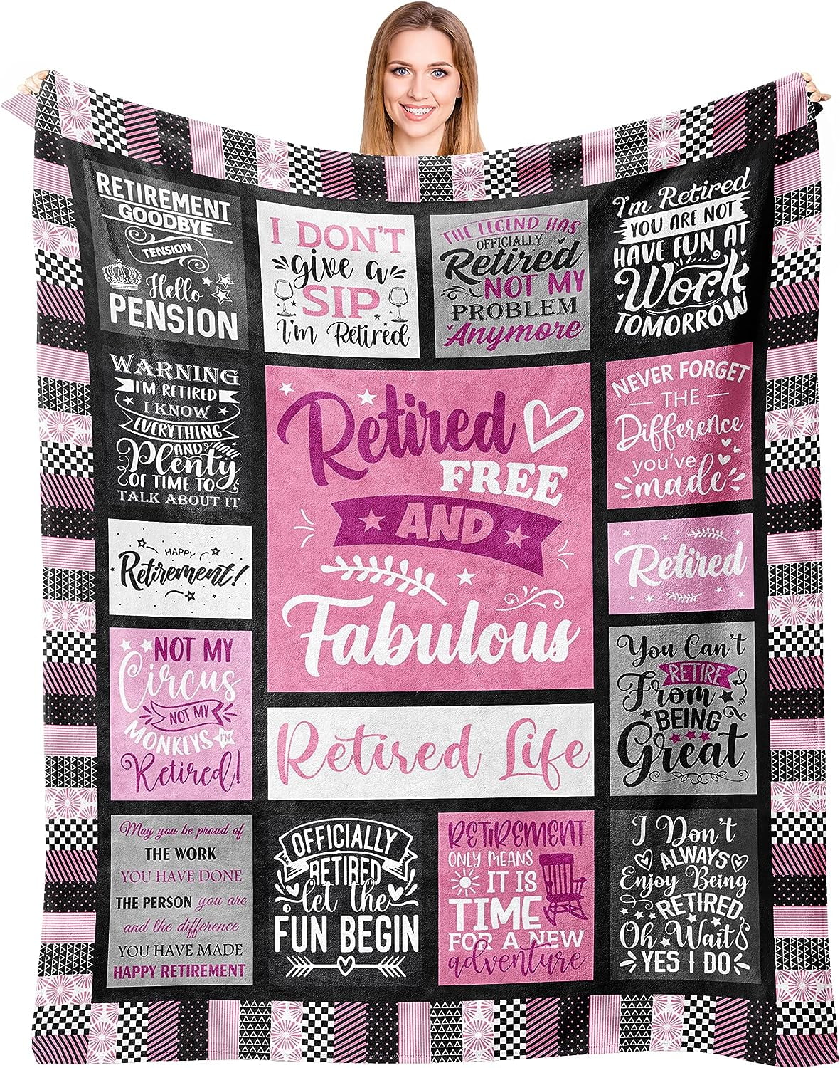 Happy Retirement Gifts Blanket 50