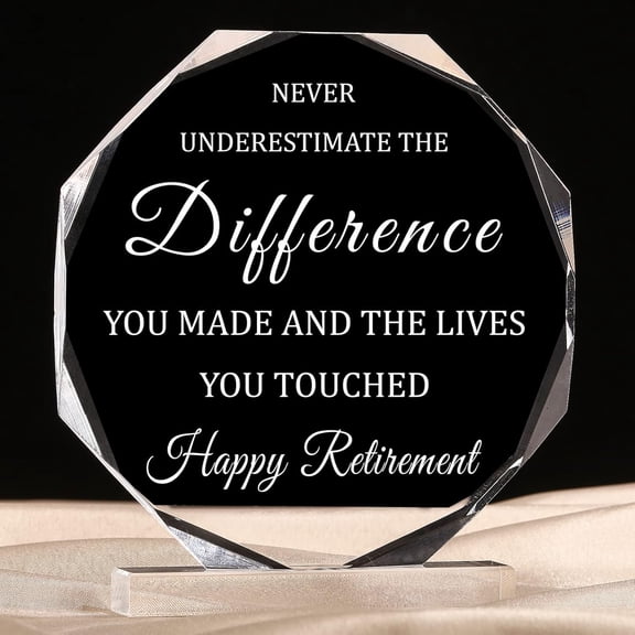 Happy Retirement Gifts for CNA Week Men Women Never Understand The Difference You Made Keepsake and Paperweight Retirement Plaque Inspirational Gifts for Retired Teacher Nurse(Novel Style)