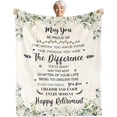 thumbnail image 1 of Happy Retirement Gifts for Women 2023, Retirement Gifts for Women, Best Goodbye Retirement Gifts for Friends, Teachers, Nurses, Doctors, Coworker Soft Flannel Retirement Blanket Throw 60 * 80inch, 1 of 6