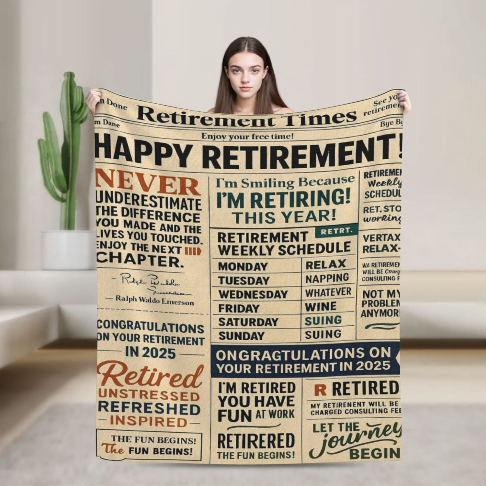 Retirement Gifts - A Million Rays You Shine. Cool Happy for