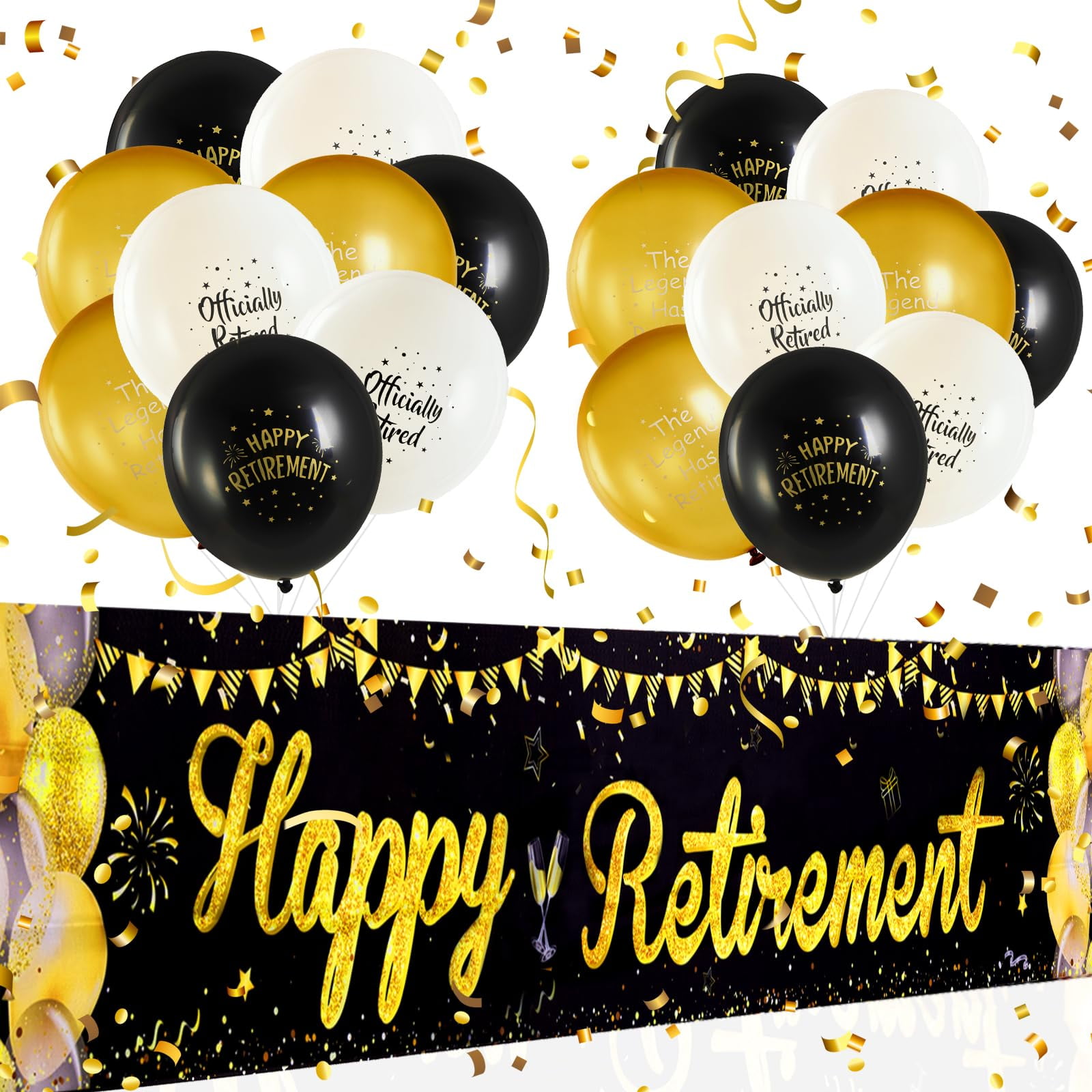 Happy Retirement Party Decorations Farewell Table Cloth Decorations