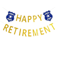 thumbnail image 1 of Happy Retirement Police Theme Retirement Banner,Police Officer Retirement Party Decoration Supplies, 1 of 1