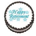 thumbnail image 1 of Happy Retirement Stars Edible Frosting Sheet Photo Image Cake Topper, 1 of 1