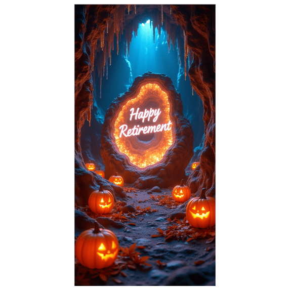 Happy Retirement Themed Decorative Backdrop Banner for Retirement Party Celebrations Photography Props Retirement Decors Party Background