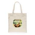 thumbnail image 1 of Happy Retirement with Abyssinian Enjoy Life Rest Time Canvas Tote Bag Cat Lover Kitten Owner Gifts Reusable Shopping Grocery Bag - 02027, 1 of 5