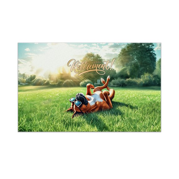 Happy Retirement with Boxer Enjoy Life Rest Time Doormat Boxers Dog Lover Gifts Idea Indoor Outdoor Welcome Mat - 02027