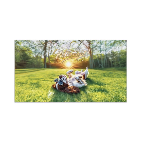 Happy Retirement with English Springer Spaniel Enjoy Life Rest Time Doormat Springers Dog Lover Gifts Indoor Outdoor Welcome Mat - 02027