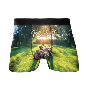 Happy Retirement with German Shorthaired Pointer Enjoy Life Rest Time All Over Print Boxer Briefs Underwear for Men Dad GSP Lover Dog Gift - 02027