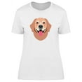 thumbnail image 1 of Happy Retriever Sticker T-Shirt Women -Image by Shutterstock, Female Large, 1 of 2