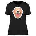 thumbnail image 1 of Happy Retriever Sticker T-Shirt Women -Image by Shutterstock, Female XX-Large, 1 of 2