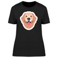 thumbnail image 1 of Happy Retriever Sticker Tee Women's -Image by Shutterstock, 1 of 2