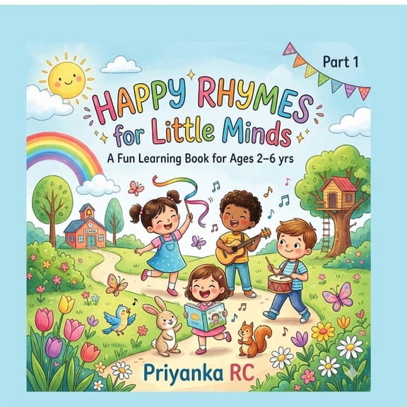 Happy Rhymes for Little Minds: A Fun Learning Book for Ages 2-6 Yrs, (Paperback)