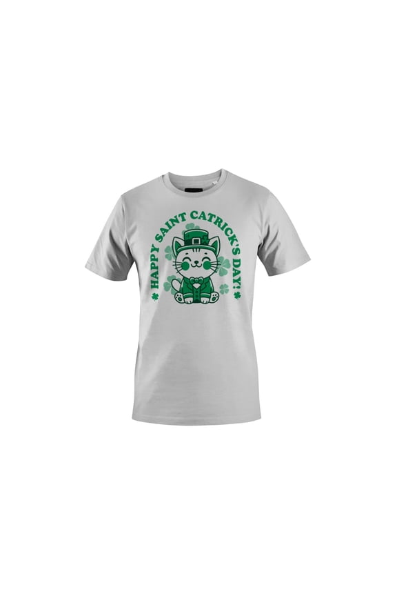 Happy Saint Catricks Day Cute Leprechaun Cat Design Women's T-shirt