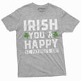 thumbnail image 1 of Happy Saint Patricks day shirt Irish Holiday Mens Womens Clover shamrock Ireland Holiday shirt (3X-Large Grey), 1 of 7
