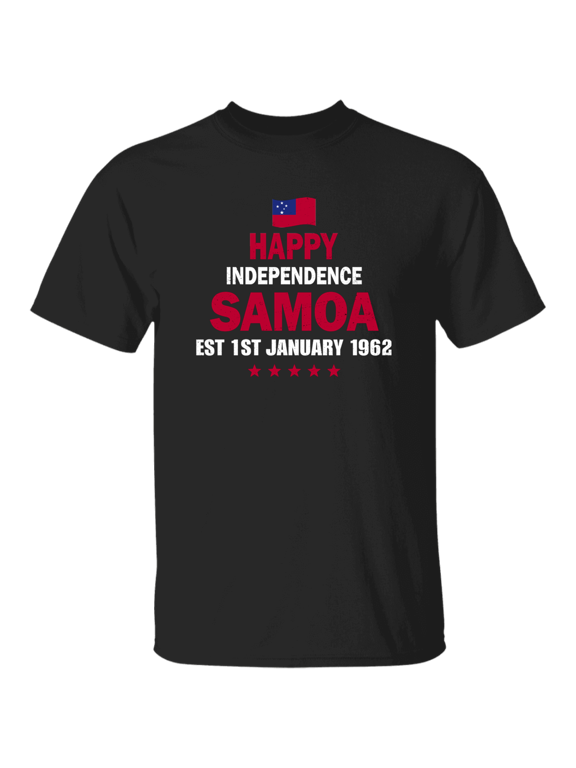 Happy Samoa Flag Day Est 1St January 1962 Samoan Proud Independence Celebration T-Shirt