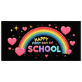 thumbnail image 1 of Happy School Rainbow Theme Banner for Classroom Decorations and Party Supplies Photography Props Backdrop Poster Background, 1 of 6