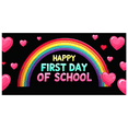 thumbnail image 1 of Happy School Rainbow Theme Banner for Classroom Decorations and Party Supplies Photography Props Backdrop Poster Background, 1 of 8