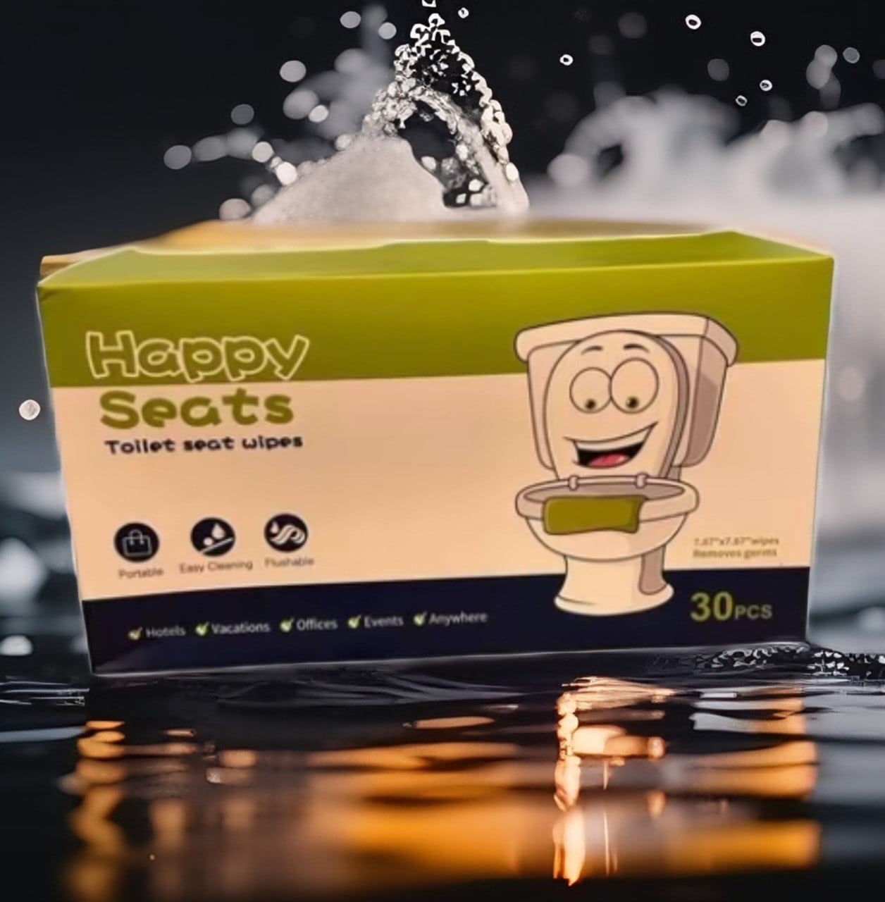 Happy Seats Toilet Seat Wipes