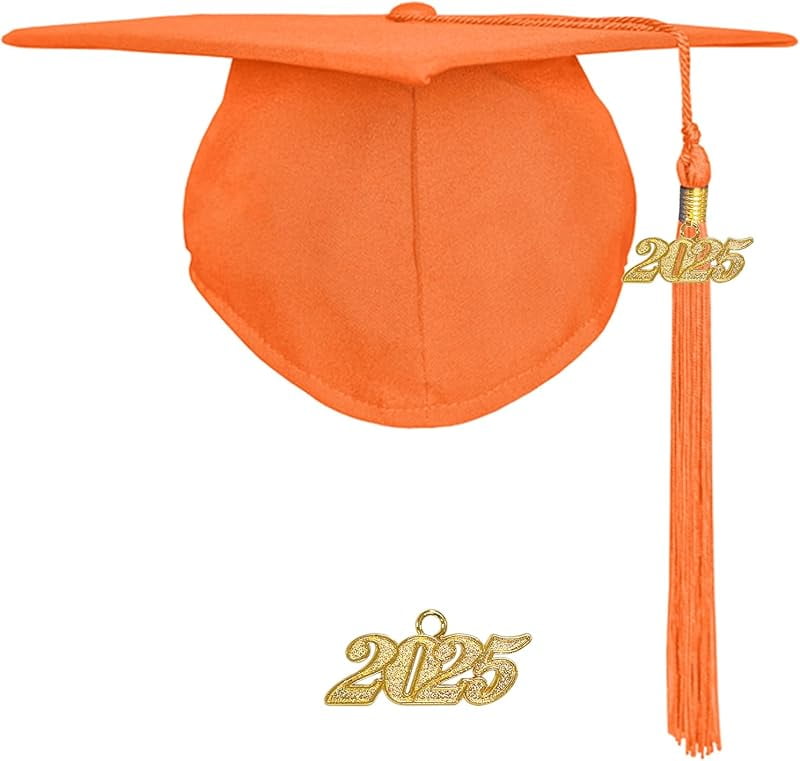 Happy Secret Matte Graduation Cap with 2025 Tassel for Adults High ...