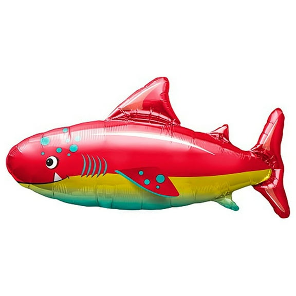 Happy Shark 36" Balloon (Each) - Party Supplies