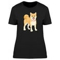 thumbnail image 1 of Happy Shiba Inu Clip Art T-Shirt Women -Image by Shutterstock, Female Medium, 1 of 2