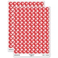 thumbnail image 1 of Happy Slow Kawaii Chibi Snail 200+ Round Stickers - Red - Gloss Finish - 0.50" Size, 1 of 3