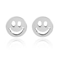 thumbnail image 1 of Happy Smiley Face .925 Sterling Silver Stud Earrings, 1 of 5
