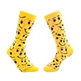 thumbnail image 1 of Happy Smiley Face Socks from the Sock Panda Size: Adult Small, 1 of 1