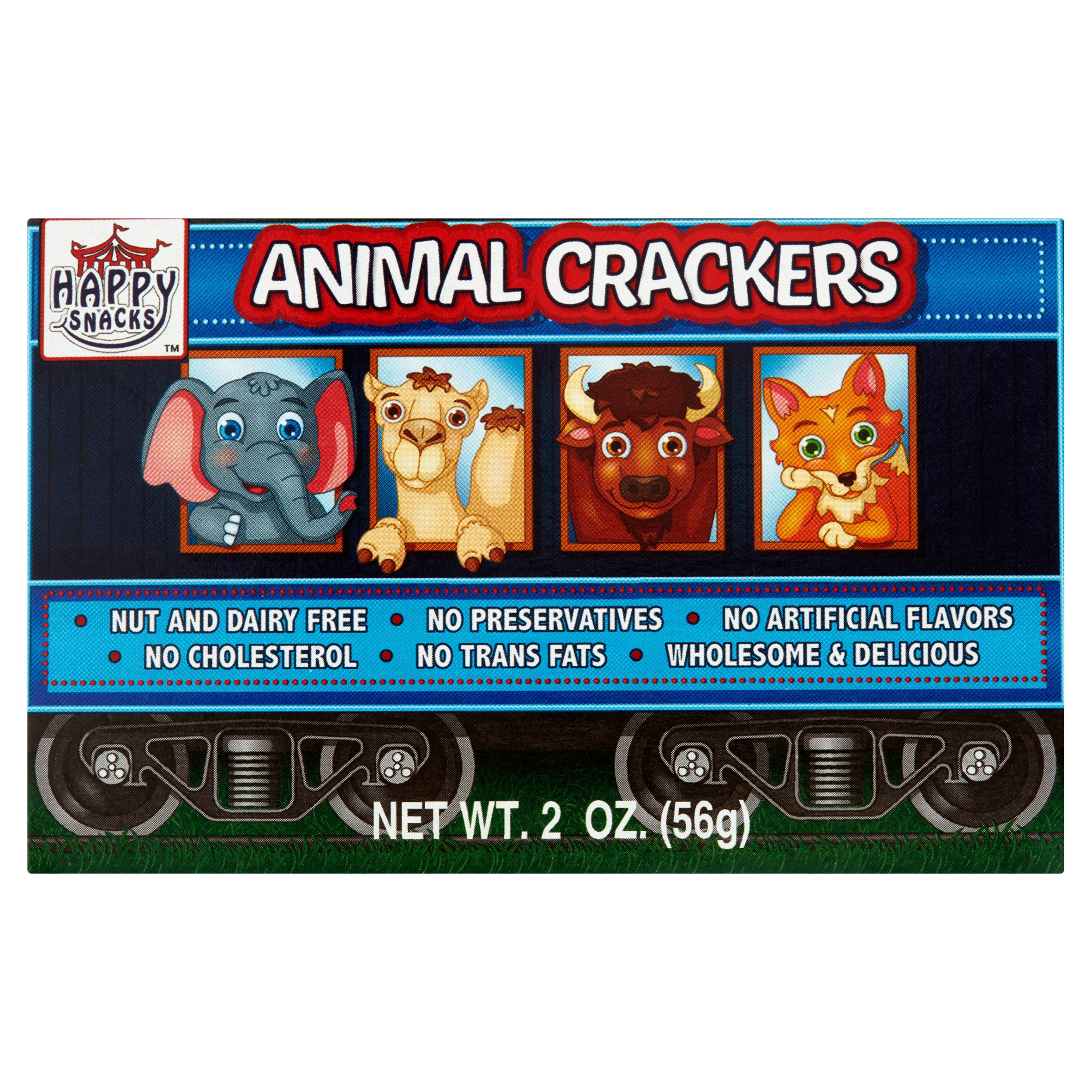 Happy Snacks Animal Crackers, 2 oz, 12 pack