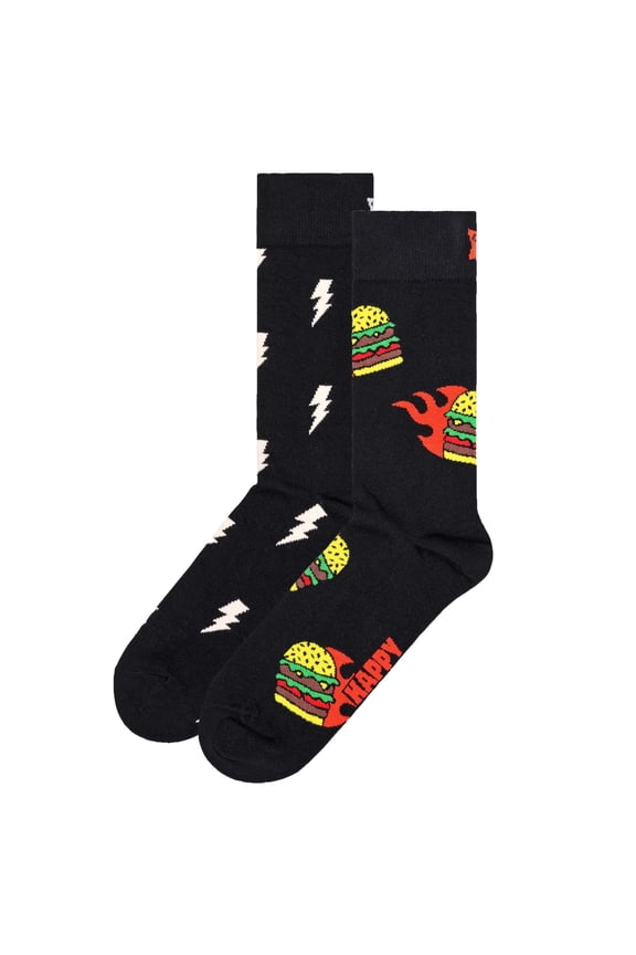 2 Pack Unisex Socks - Gift Box, Mixed Colours Blast Off Burger 36-40 (Uk 4-7)