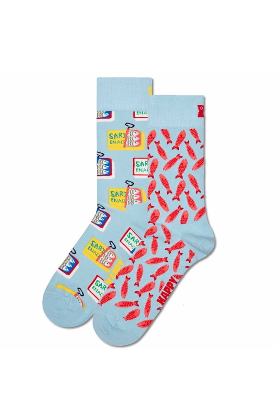 2 Pack Unisex Socks - Gift Box, Mixed Colours Sardines 36-40 (Uk 4-7)
