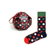 Happy Socks Adult Men's Dots Seasonal Crew Socks, Sizes 10-13, Mens Socks