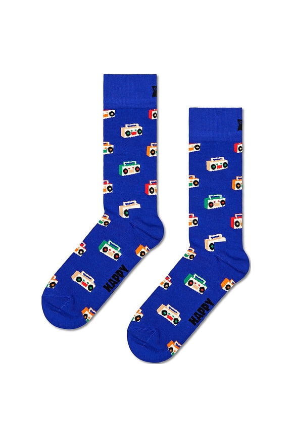 Boom Box Crew Socks 8-12