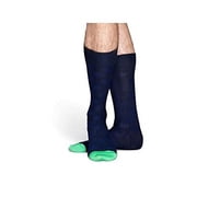Happy Socks Dressed Structure Big Dot Sock Blue Green