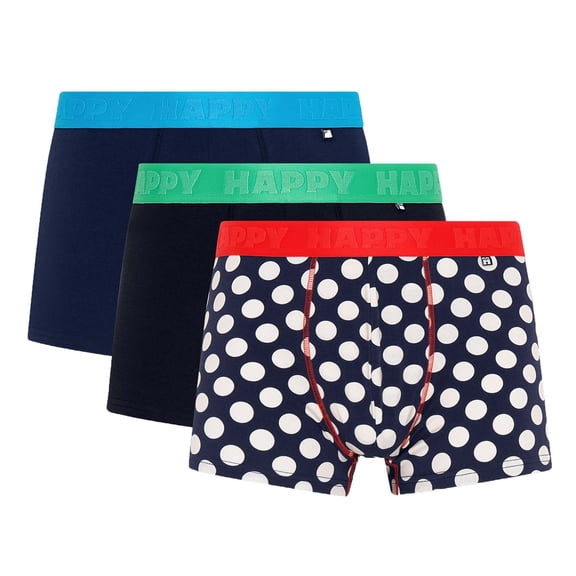Happy Socks Men Boxer Shorts Cotton Blue S