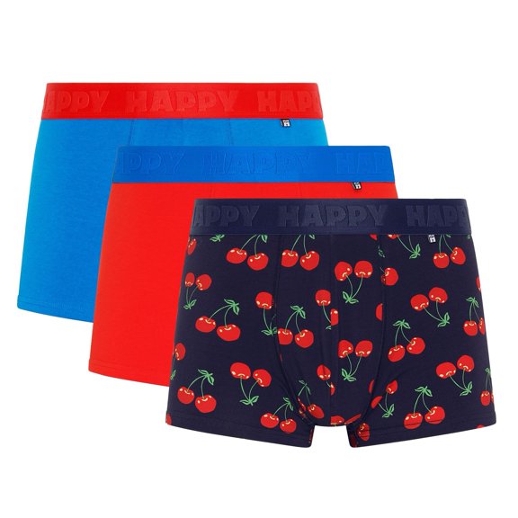 Happy Socks Men Boxer Shorts Cotton Red Xl