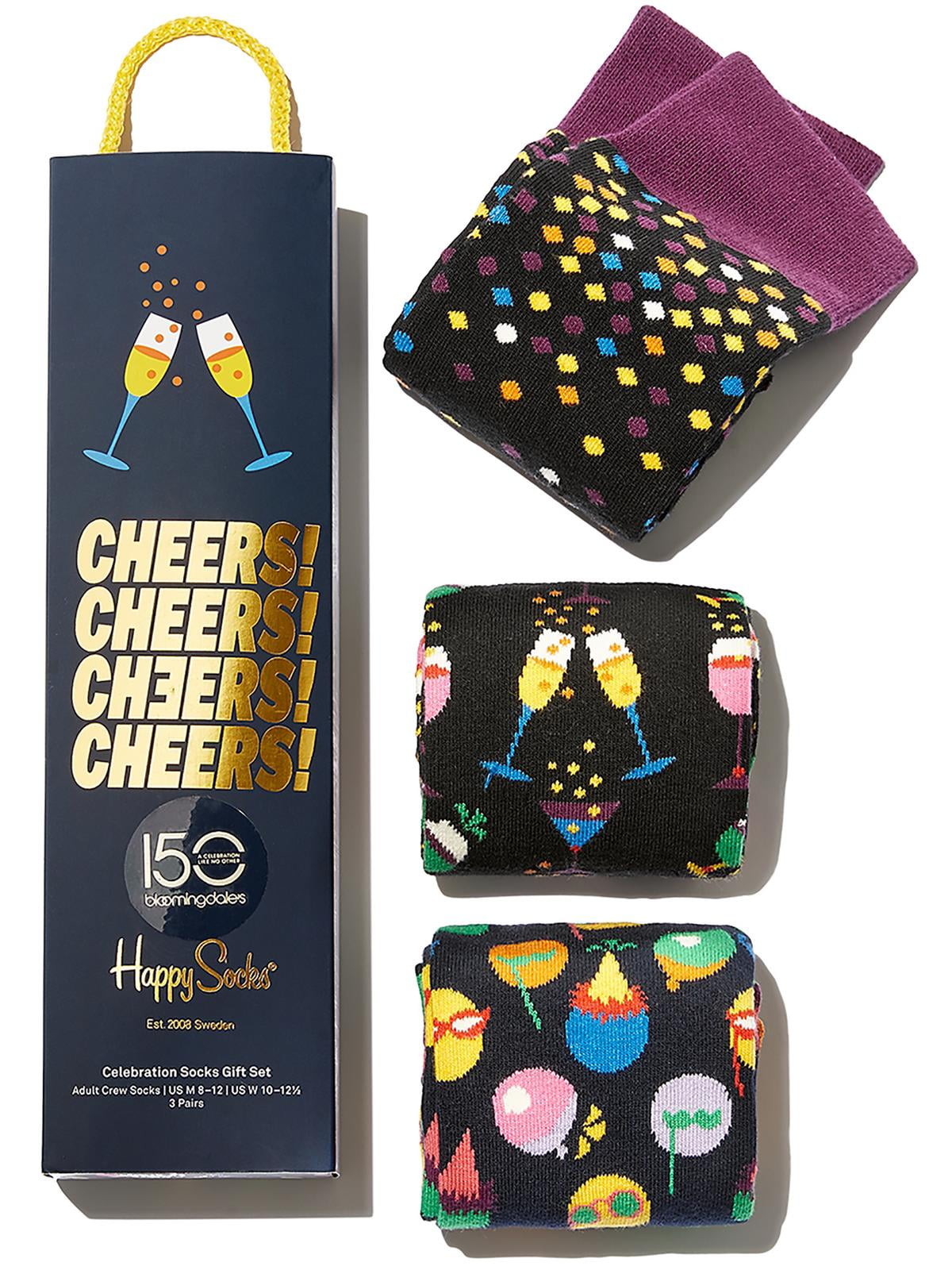 Happy Socks Adult Men's Cookies Seasonal Crew Socks, Sizes
